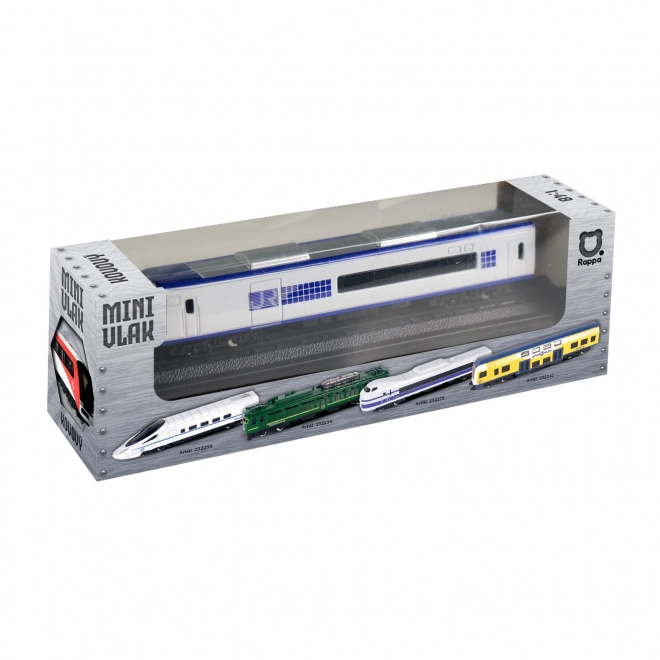 Metalen mini trein locomotief wit