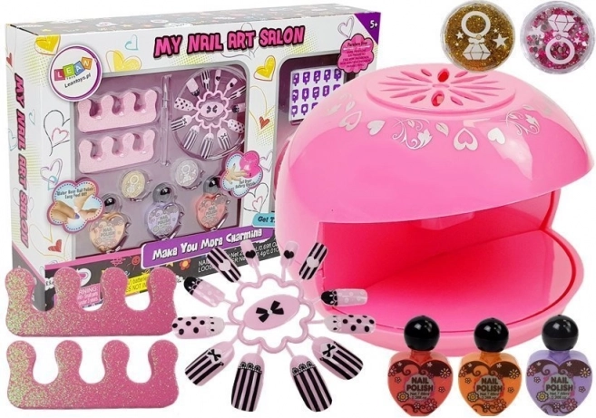 Nagelcreatieset met föhn en glitters