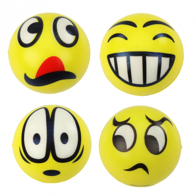 Antistress bal met emoticon 6 cm