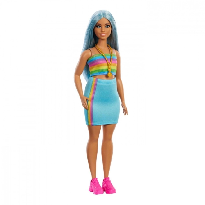 Stijlvolle regenboogoutfit