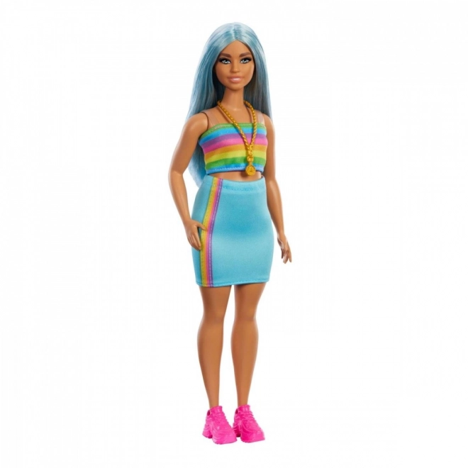 Barbie Fashionistas lang blauw haar