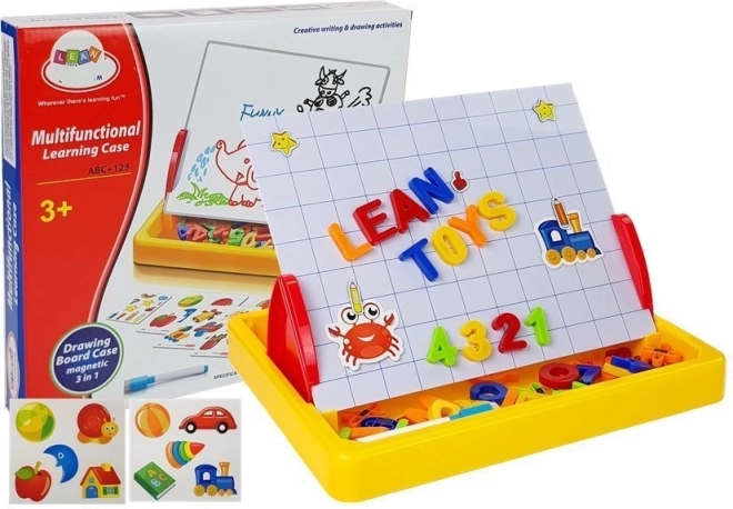Magnetisch tekenbord met set letters en cijfers