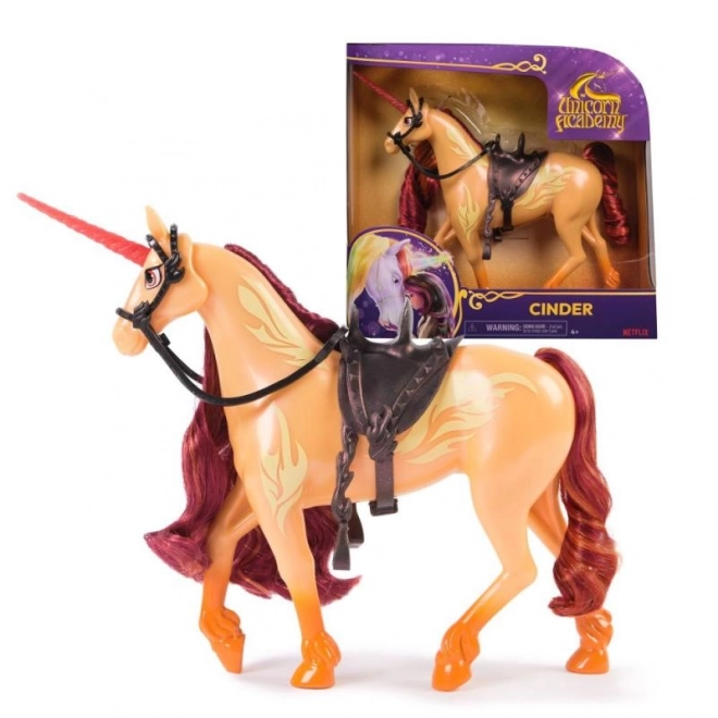 Borstelbare eenhoorn Cinder van Unicorn Academy