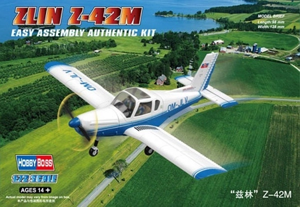 Kunststof modelvliegtuig ZLIN Z-42M
