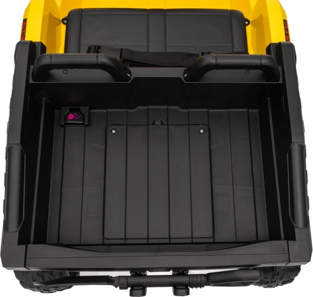 Gele sportieve kinderquad TX ATV