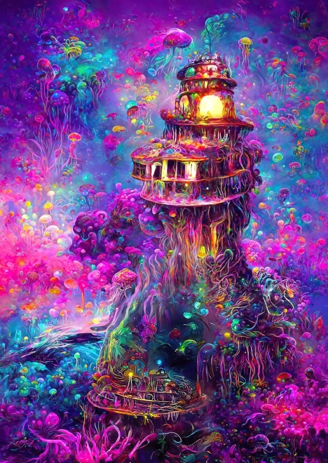 Enjoy puzzel Onderwatervuurtoren 1000 stukjes
