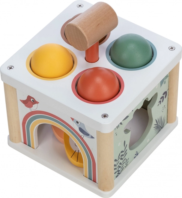Houten Inlegdoos Dieren en Ballen