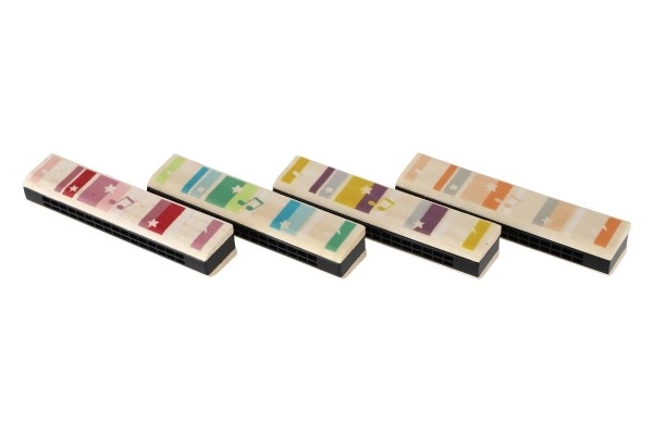 Houten blaasmondharmonica voor kinderen