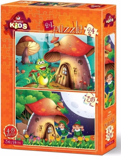 Puzzel Paddenstoelenhuis 24 en 35 stukjes – ART PUZZLE