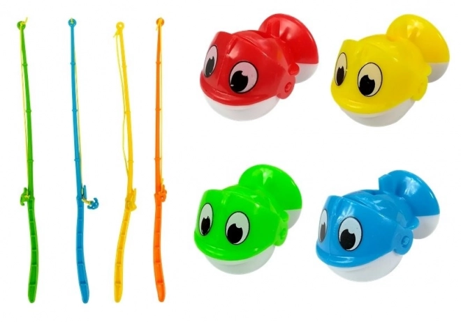 Visspel 4 Vissersstokken Blauw