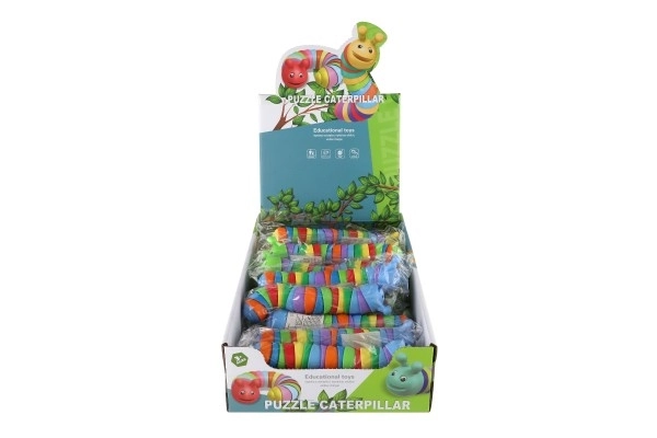 Antistress flexibele rups 17cm