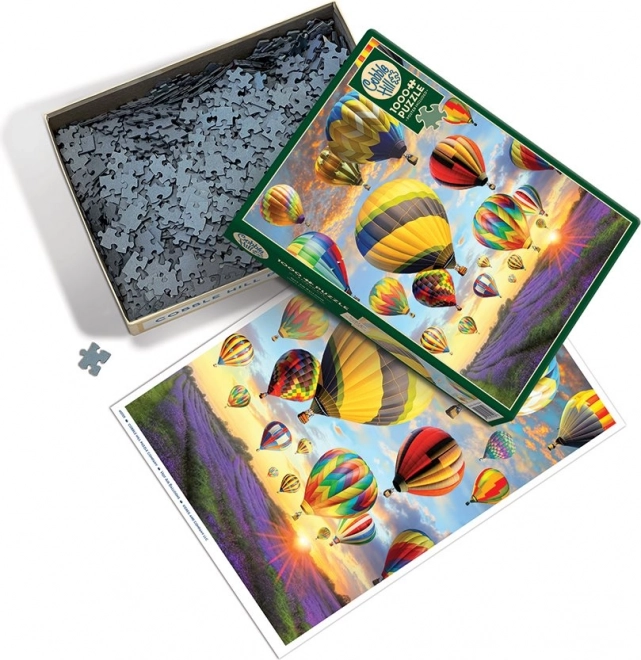 Puzzle COBBLE HILL heteluchtballonnen 1000 stukjes