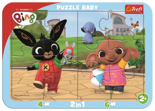 Kinderpuzzel TREFL Bing speelt 2in1