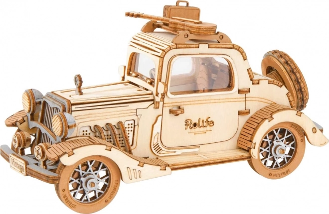 Vintage Auto - moderne 3D houten puzzel