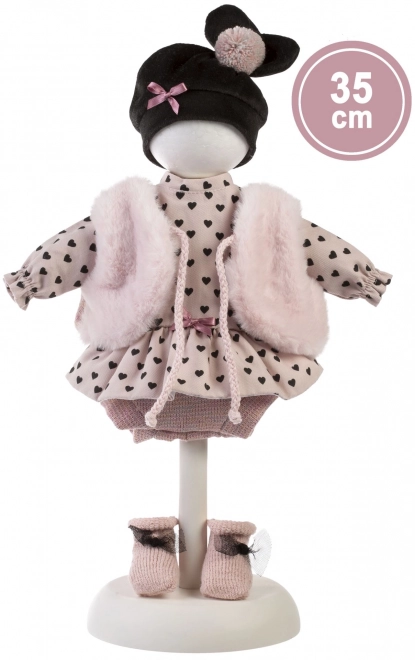 Llorens Elena realistische pop met zacht stoffen lichaam 35 cm
