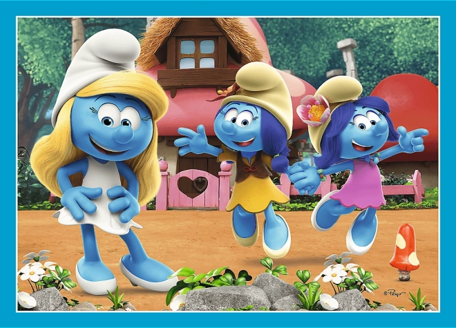 TREFL puzzel Smurfendorp 4v1