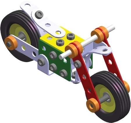 Merkur 011 Motorfiets - 222 onderdelen