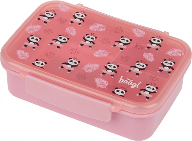 Baagl snackbox met compartimenten Panda