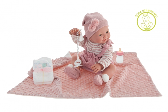 Antonio Juan 50160 Mia Knipperend en Plassend Realistisch Baby met Volledig Vinyl Lichaam - 42 cm
