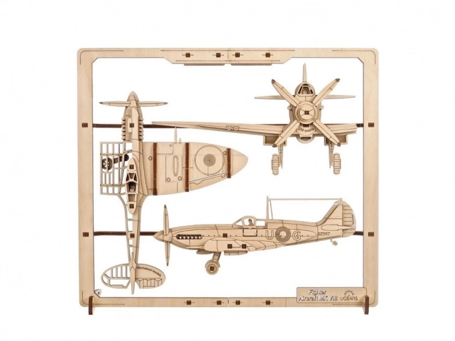Ugears Houten Mechanische Puzzel Vliegtuig