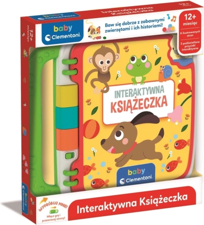 Interactief boekje Baby Clementoni voor kinderen vanaf 12 maanden