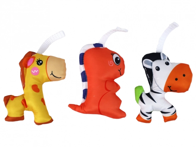 Carrousel met melodieën en drie dieren voor kinderen