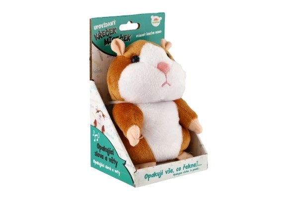 Sprekende pluche hamster Mireček