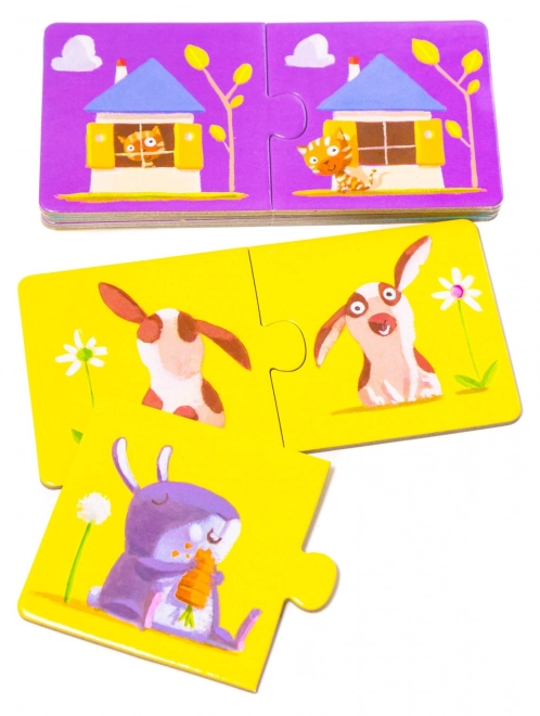 DJECO Puzzel Tegenstellingen 12x2 stukken