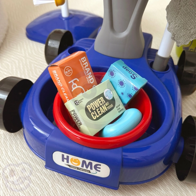 Schoonmaak Trolley XXL 3in1 voor kinderen 29 st Blauw