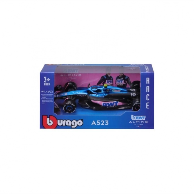 Bburago 1:43 RACE Formule 1 - BWT Alpine F1 Team A523 (2023) #10 (Pierre Gasly)