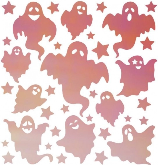 Fluorescerende strijkpatches Halloween Geesten