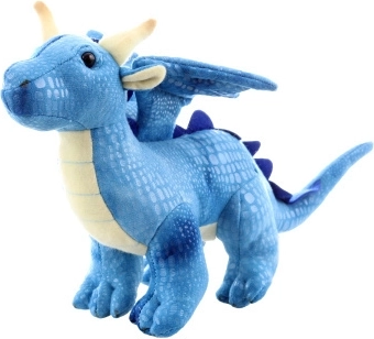 pluchen blauwe draak 20 cm eco‑friendly