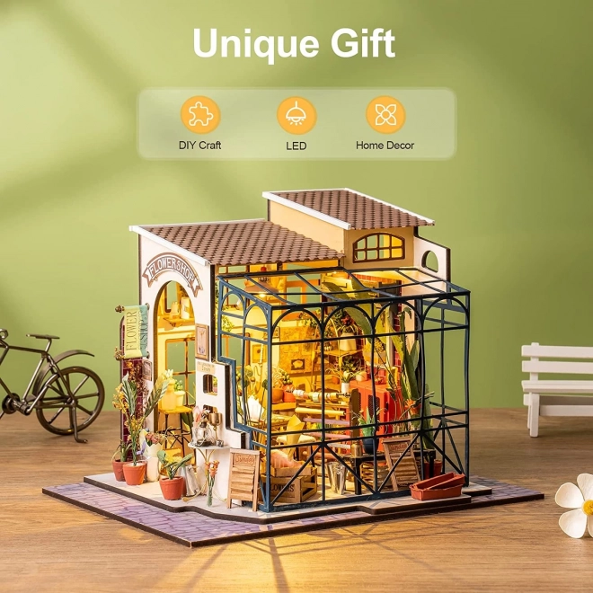 Bloemist Emily - Doe-het-zelf miniatuurhuisje