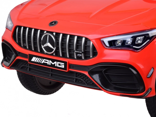 Elektrische kinderauto Mercedes AMG CLA 45s met schommelfunctie – Rood