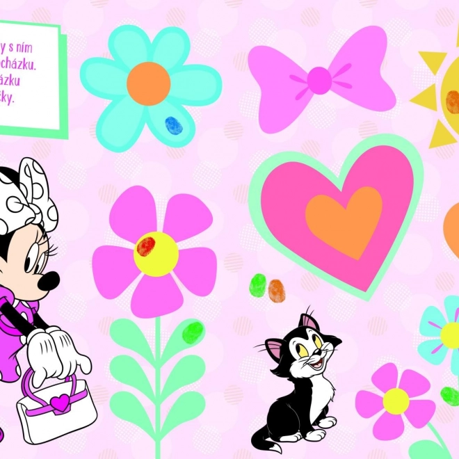 Kleurboek Vingerafdrukken MINNIE met vingerverf 23 × 30 cm