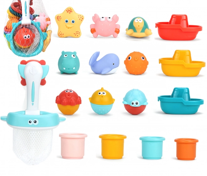 Woopie kinder badspeelgoed set 17 st