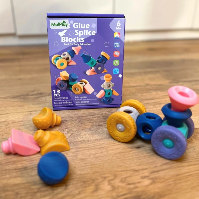 Woopie sensorische bouwblokjes voor kinderen 13 stuks