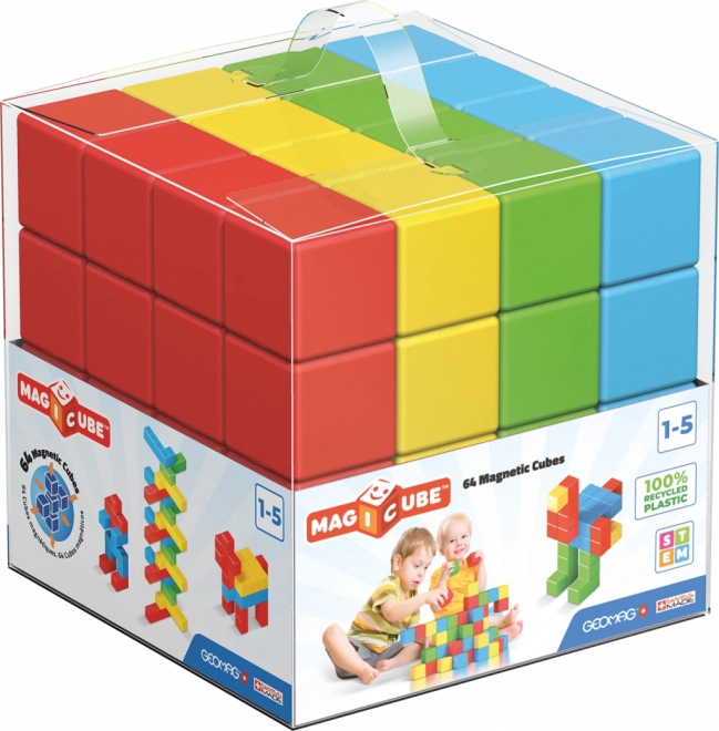 GEOMAG Magnetische blokken Magicube Groene Lijn 64 blokken