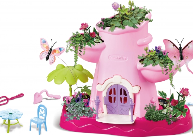 Magische tuin met vlinders