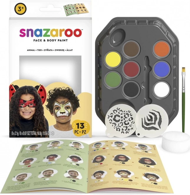 Snazaroo set gezicht- en lichaamskleuren Dierlijke Wereld