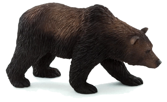 Realistische grizzlybeerfiguur