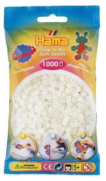 Hama MIDI Strijkkralen Gloeiend in het donker 1000 stuks in zak