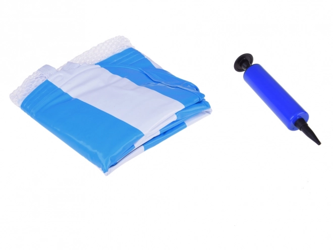 Comfortabel opblaasbaar ligbed voor in het water met hoofdsteun en armleuning