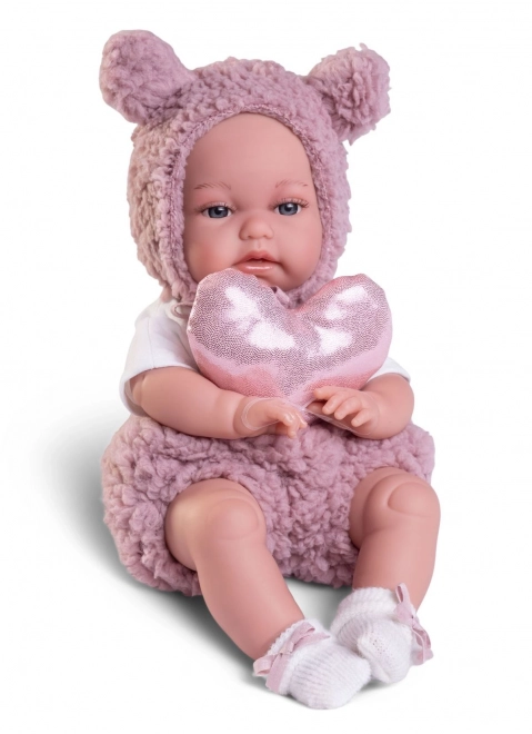 Antonio Juan 70361 TONETA - realistische baby pop met speciale bewegingsfunctie en zacht stoffen lichaam - 34 cm