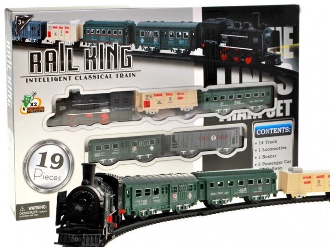 Elektrische treinstel met wagons