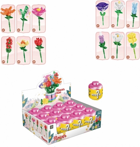 Bloemenset bouwpakket 12 in 1