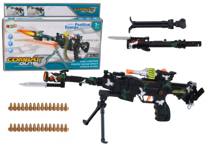 Militaire schoudergeweer Licht geluid 50 cm