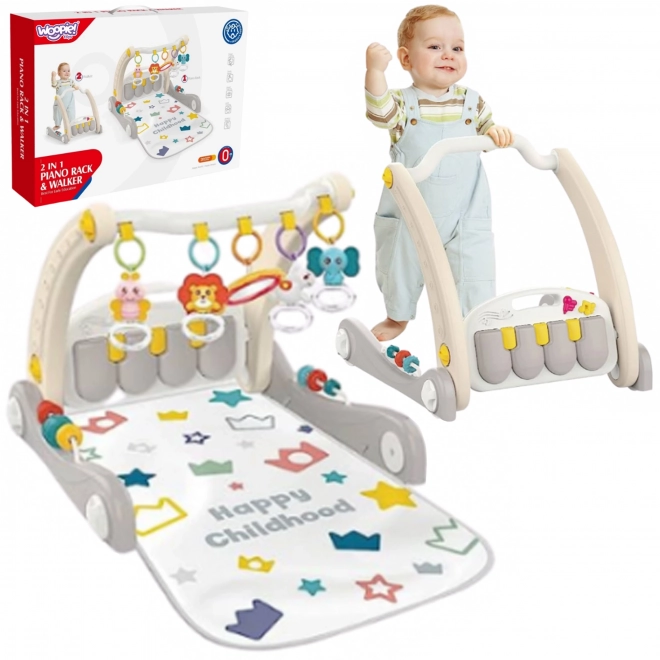 Educatieve speelleermat en loopstoeltje Woopie Baby 2-in-1