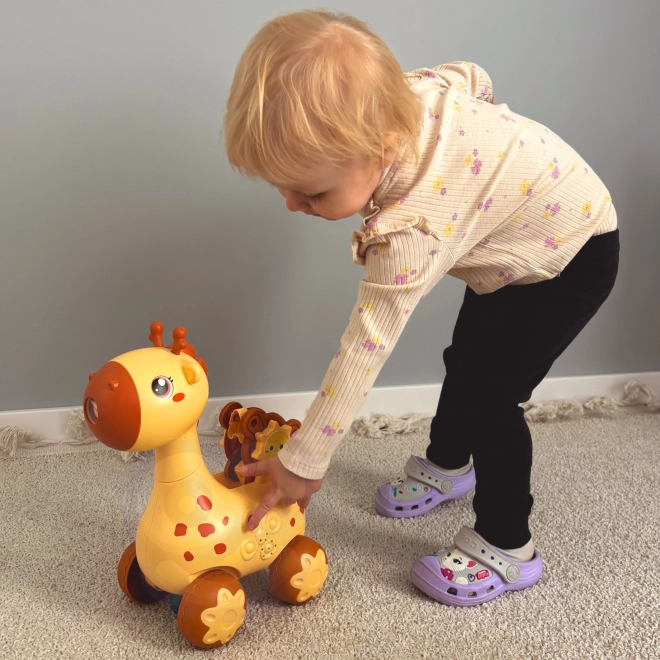 Bewegende giraffe 2-in-1 met bellenblaas voor kinderen