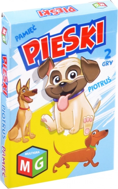 Kaartspel Boter-kaas-en-eieren Geheugen Hondjes